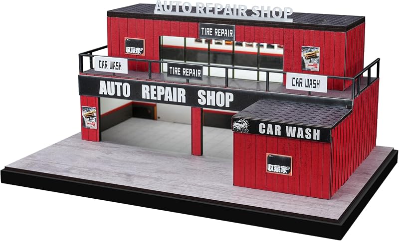 Kit de diorama de contenedor 1:64, exhibición de bricolaje para modelos de Hot Wheels