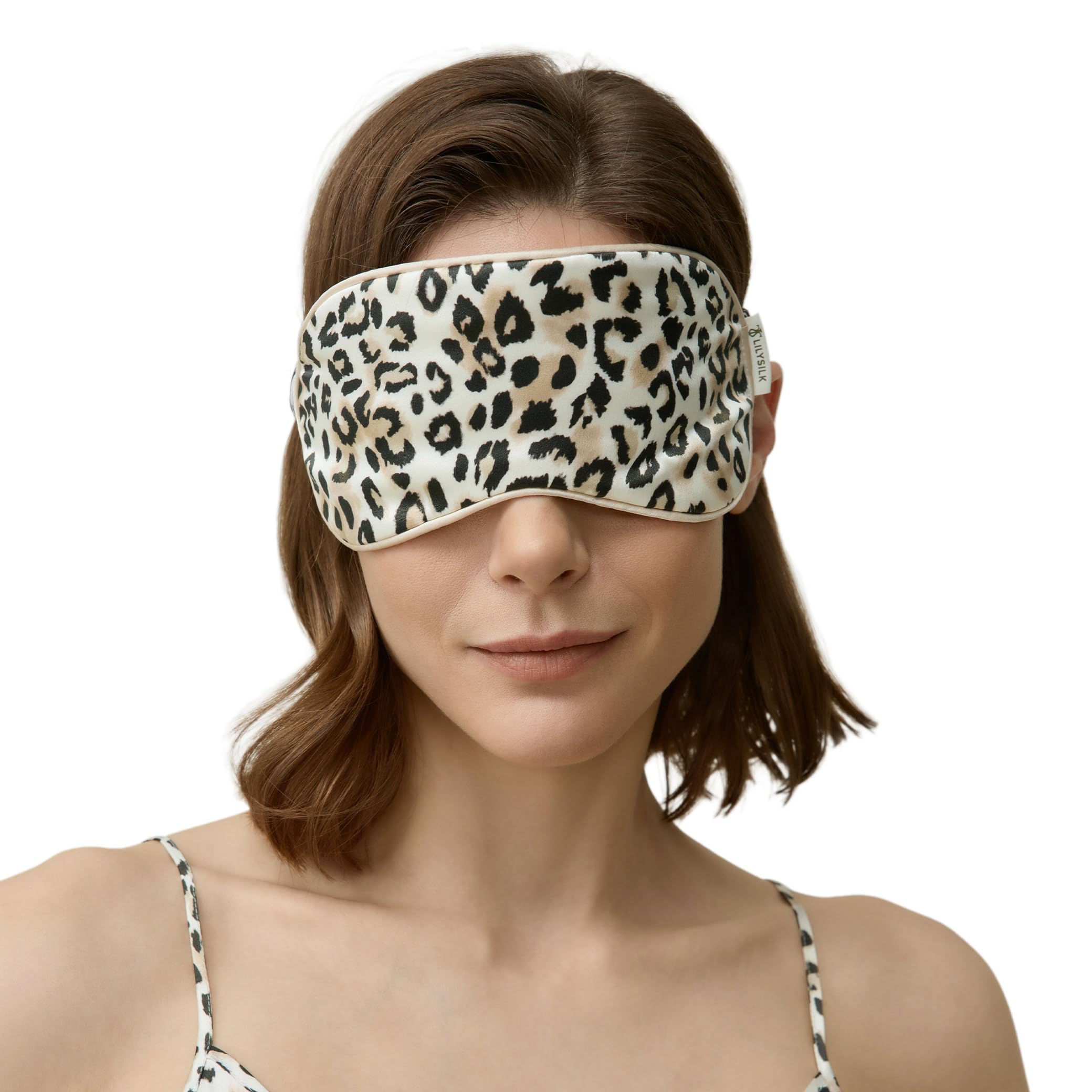 LILYSILK damen seide charmuse augenmaske konturiert schlaf maske