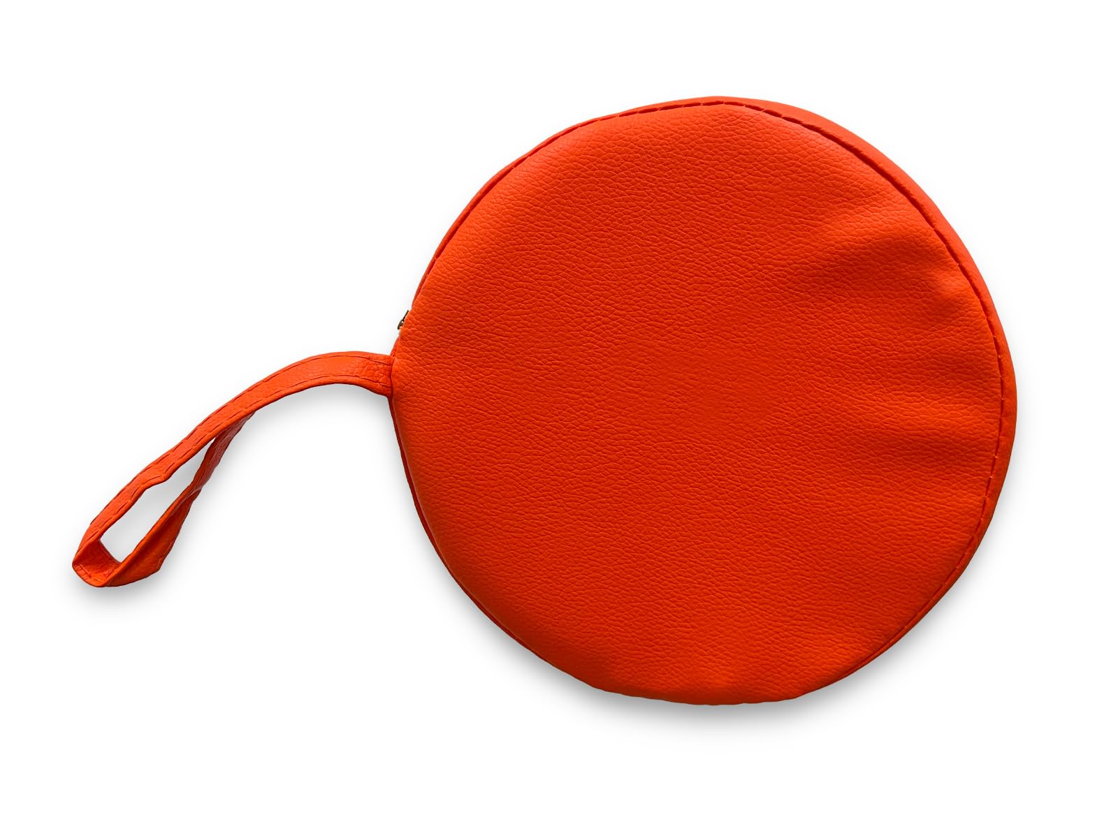 QUIRUMED Cojín Rodillo, 55 x 20 cm, color Naranja, Polipiel, Ergonómico, Relleno de espuma, para Yoga, para Fitness, para Masaje