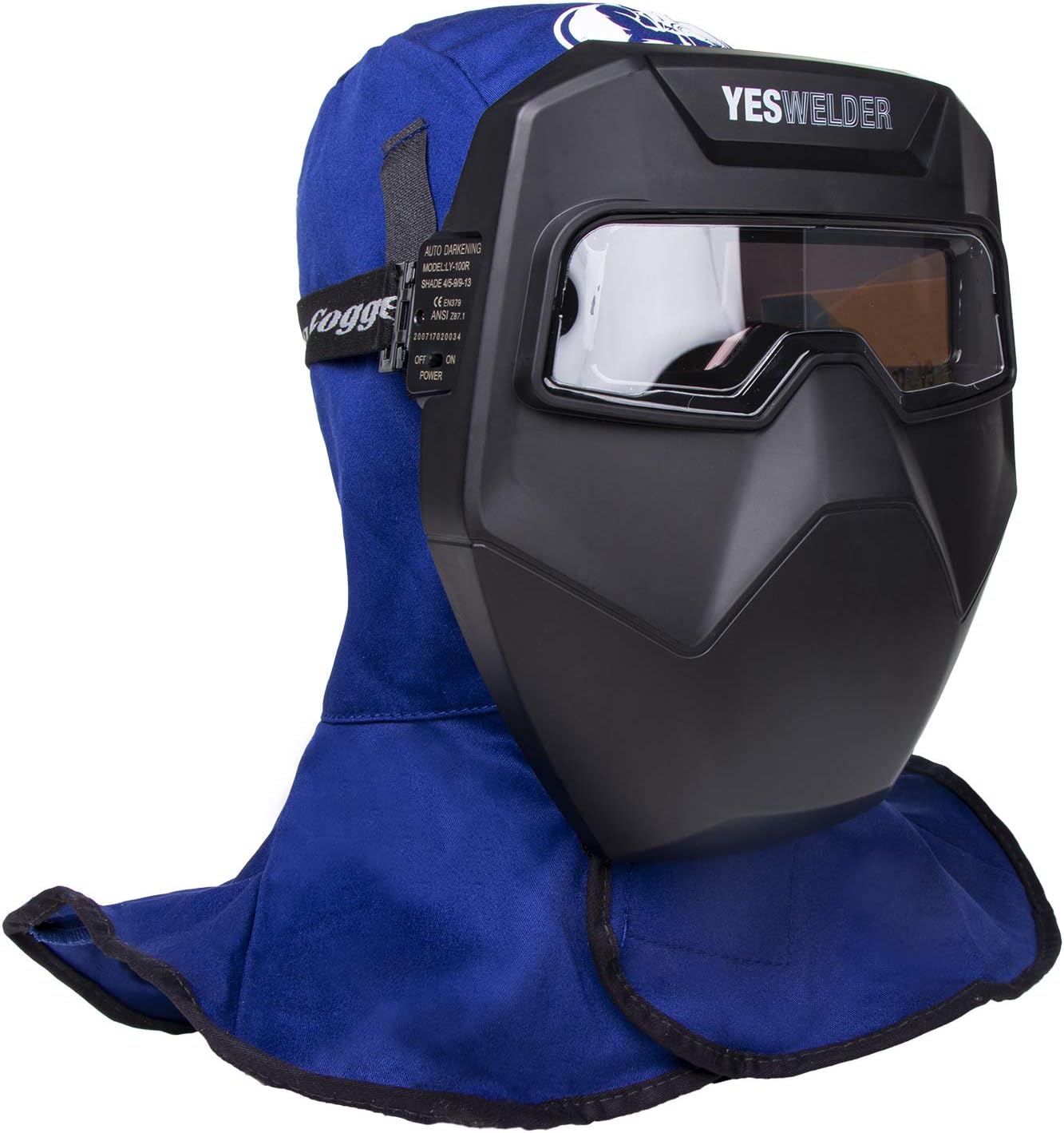 Buy YESWELDER True Color Auto Darkening Welding Goggles&Blue Welding Hood Welding Caps Online at