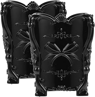 Makeup Brush Holder and Pen Organizer 2Pcs Bl...