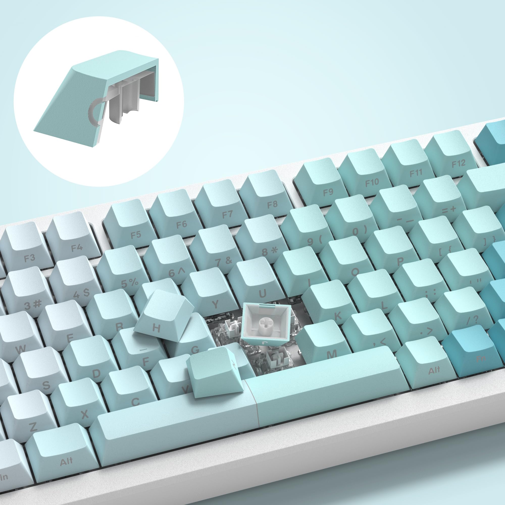 Uomiさん専用　２ｘ キーキャップ Amazon | キーキャップ Womier 121キー Cherryプロファイル PBT