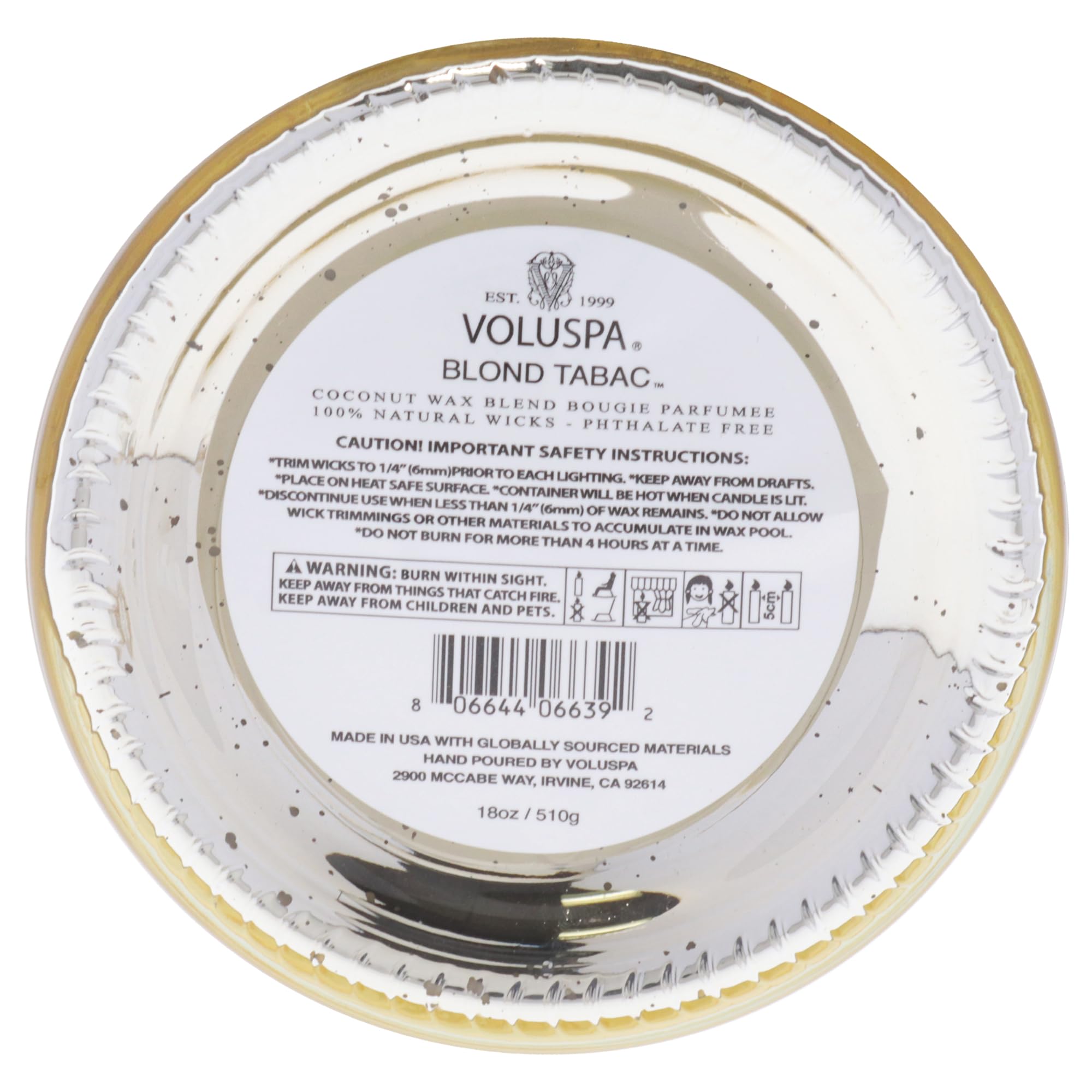 voluspa tobacco Blond Tabac | Reed Diffuser free when not in use Voluspa Blond Tabac Classic Candle,