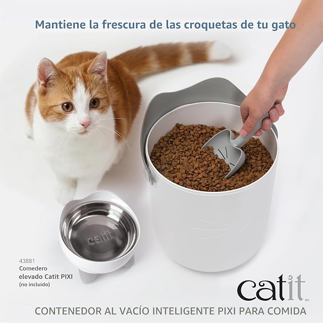 Foto 2 de 6 de Catit Contenedor de pienso para gato al Vacío PIXI