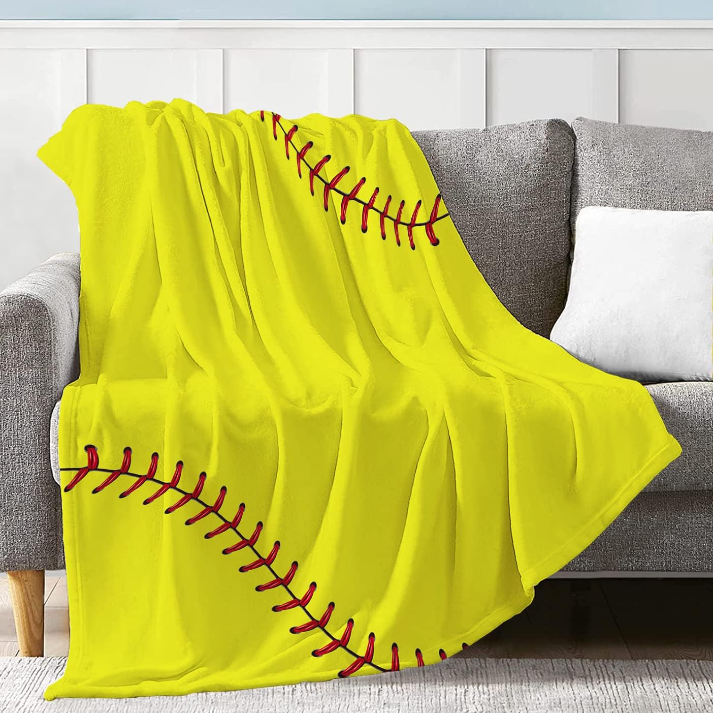 NHBTGSF Softball Blanket for Kids Boys Girls, Softball