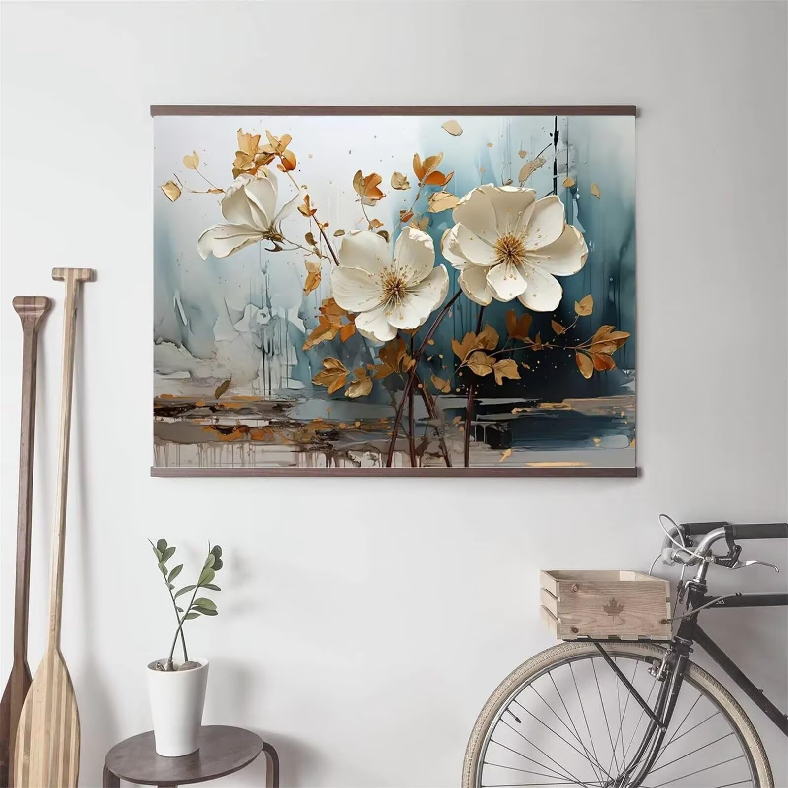 Puzzle 2000 Pièces Adulte, Fleurs Blanches 100 x 70 cm Jeu Classique Puzzles pour Adultes Jouet Éducatif, Puzzle pour Adulte 2000 Pieces, Jeu Difficile pour Les activités