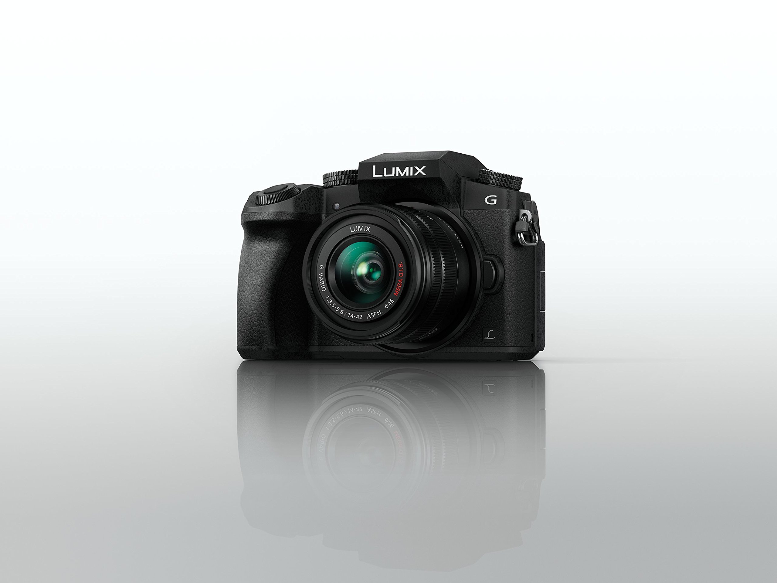 Panasonic Lumix G7 Hybridkamera (Sensor 4/3, 16 MP, OLED-Visier, schwenkbarer Touchscreen, ultraschneller Autofokus DFD, Video 4 K, Foto 4 K, WLAN) Schwarz – französische Version