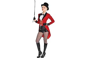 Amscan Circus Master Halloween Costume for Women - Includes Jacket, Shorts and Bodysuit