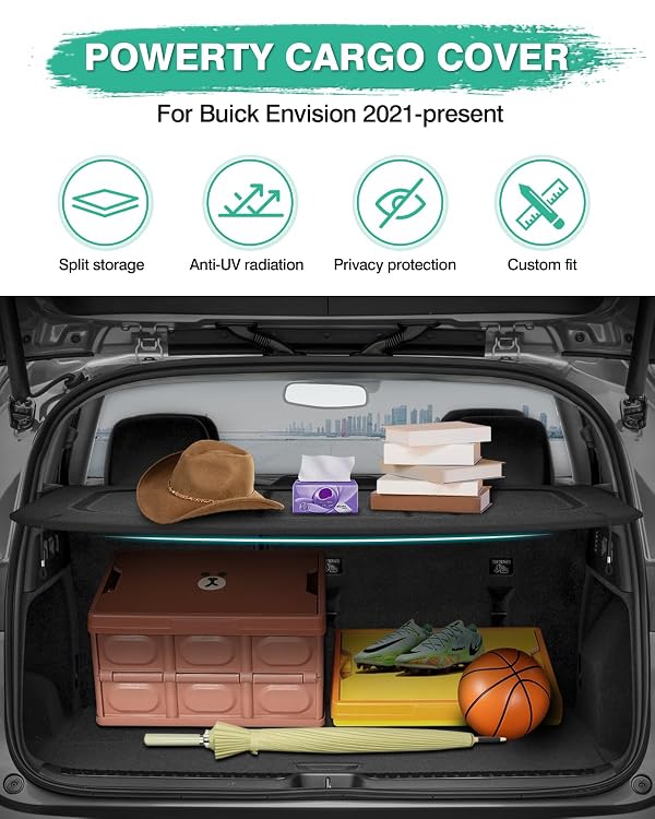 Powerty Cargo Cover for 2021-2025 Buick Envision Accessories by Powerty - Used condition - Image 2