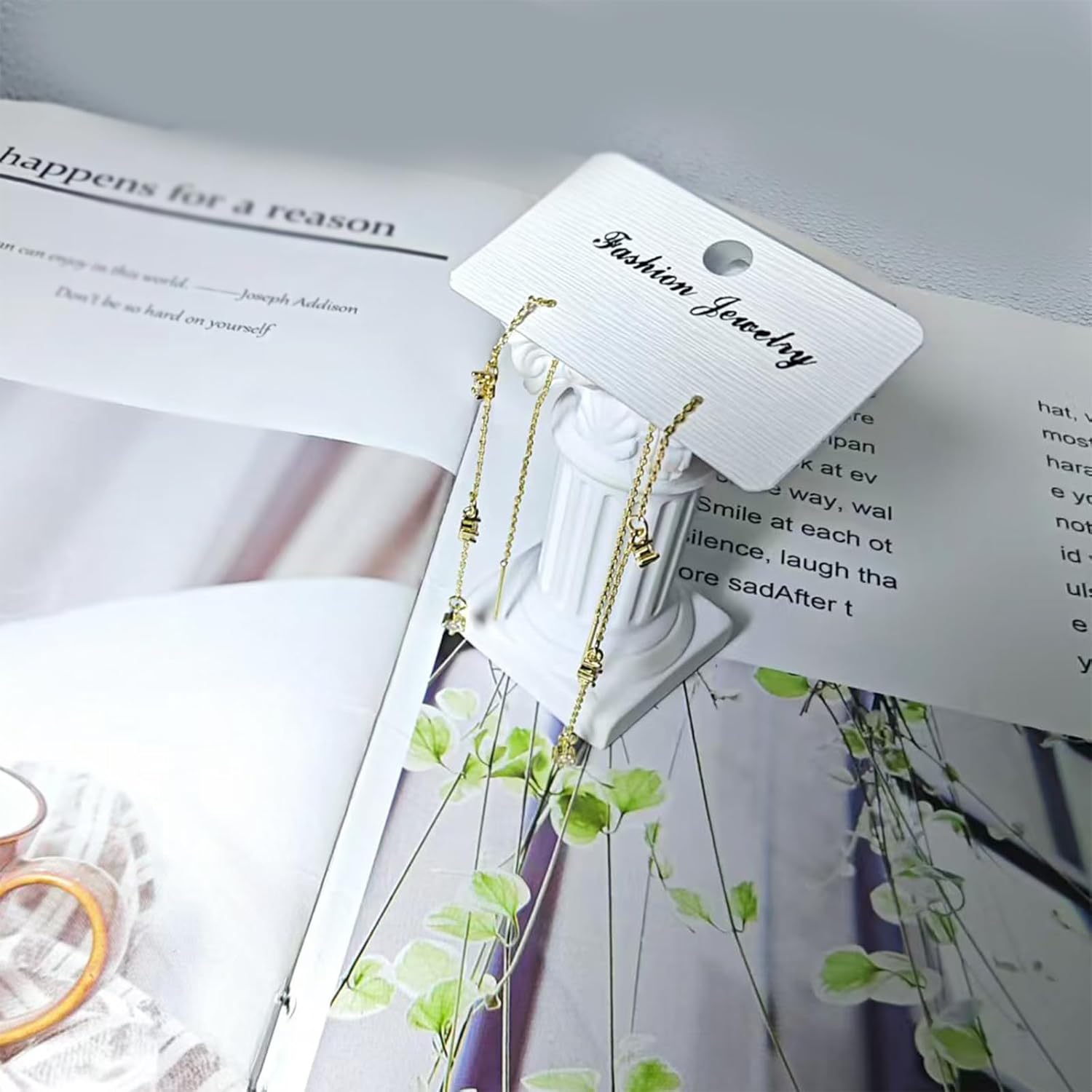 Rhinestone Threader Earrings for Women Gold Silver Long Hanging Chain Earrings Cubic Zirconia Crystal Dangle Earrings Minimalist Rhinestone Tassel Drop Earrings Statement Wedding Bride Jewelry - Image 2