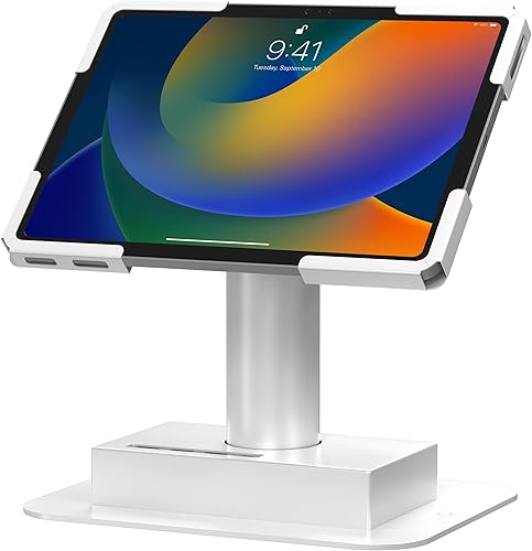Soporte de posición de quiosco de liberación rápida - Quiosco de montaje de escritorio CTA con 4 concentradores USB 3.0 - iPad 10.9 pulgadas, iPad