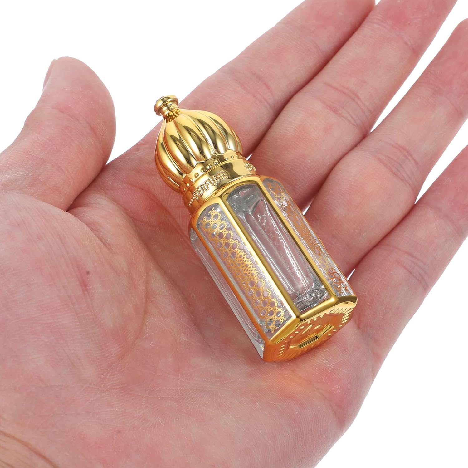 FRCOLOR Essential Oil Dropper Bottles 3 pack Refillable Glass Dropper Containers for Perfume Aromatherapy Travel Leak-Resistant Design 2.36 X 0.98 X 0.98 in
