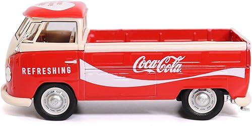 Miniatura 4 de Coca-Cola Diecast Collectible | Volkswagen Cargo Van 1962 Rojo-Blanco | Escala fundida a presión 1:43 Modelo 432201 | Fundido a presión de Coca-Cola