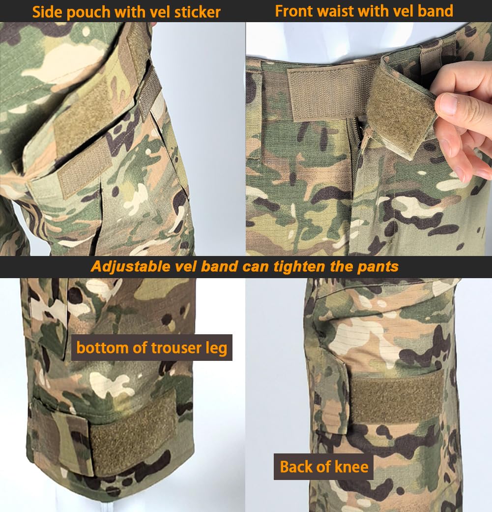 HANSTRONG Gear Military Army Tactical Airsoft Paintball Shooting Pants Combat Men Pants with Knee Pads …