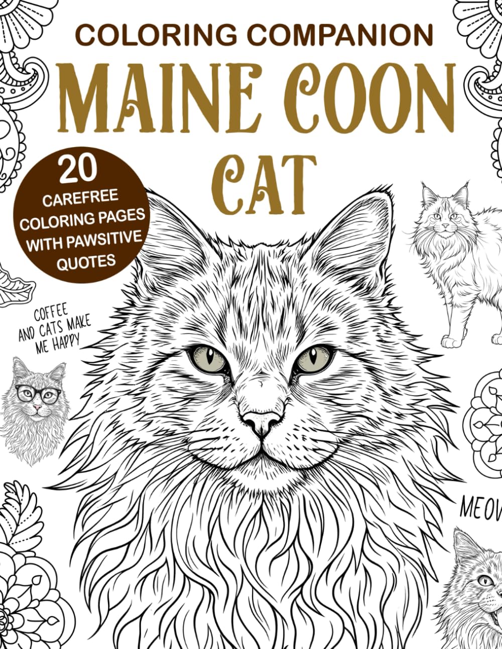Coloring Companion Maine Coon: The Activity Book for Maine Coon Cat Lovers