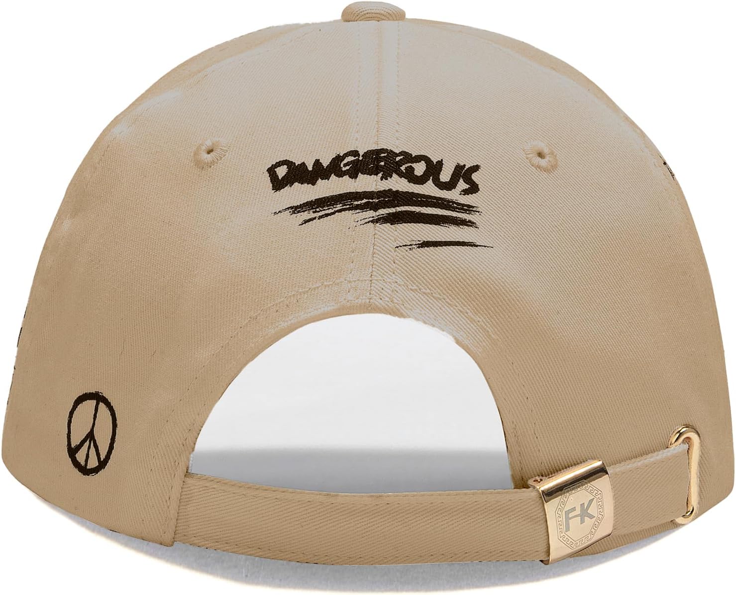 Trendy Unisex Graffiti Baseball Cap, Adjustable Cotton Baseball Cap for Men & Women, Athletic Streetwear Hat, Khaki - Image 9