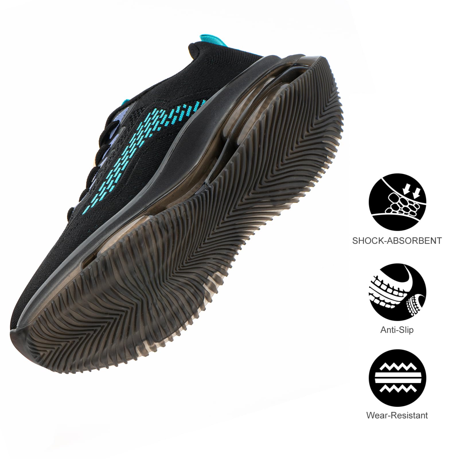 Scarpe Running Uomo Scarpe da Corsa Uomo Sportive Ginnastica Trail Running Sneakers Nero Blu Rosso 39-48EU