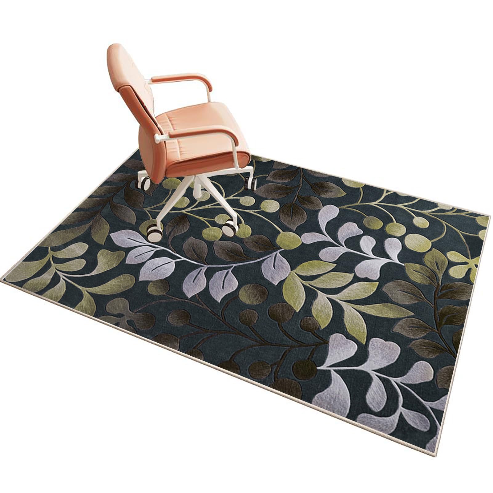 Floor Protection Mat for Hard Floor 80 x 100 cm Desk Chair Mat for Carpet Office Chair Mat for Carpeted Floor Gaming Chair Mat for Hardwood Floor Floor Protectors for Rolling Chairs Protector Rug