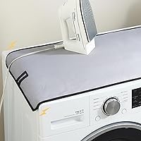 Vista 18 de Encasa Homes - Tapete de planchar pequeño de 28 x 20 pulgadas con acolchado de 0.118 in y soporte de plancha de silicona para presionar al vapor