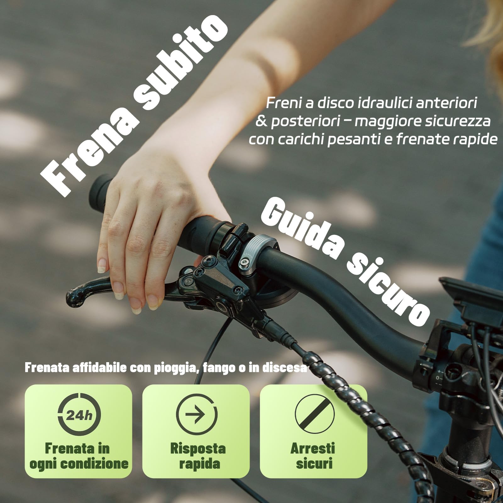 Fafrees FF20 CUV Bici Elettrica Pieghevole Uomo Donna, Ebike 250W a Pedalata Assistita con Doppia Batteria 140KM Autonomia, Bicicletta Elettrica con Cestino (Sedile posteriore per 2 bambini, Verde)