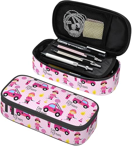 Miniatura 12 de Estuche organizador de lápices de alienígena verde divertido, bolsa de lápices de gran capacidad, papelería con cremallera, suministros escolares,