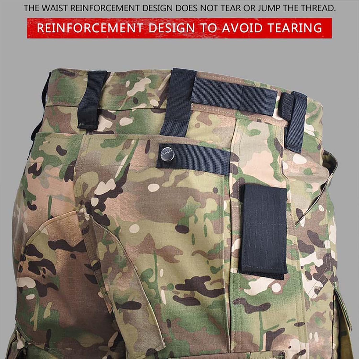 Kurtka Taktyczna Terenowa, Wodoodporna I Ripstop | Wiele Kieszeni, Dopasowany Krój, Odpowiedni Do Jazdy W Trudnym Terenie, ćwiczeń Wojskowych (Gray Pants Medium)