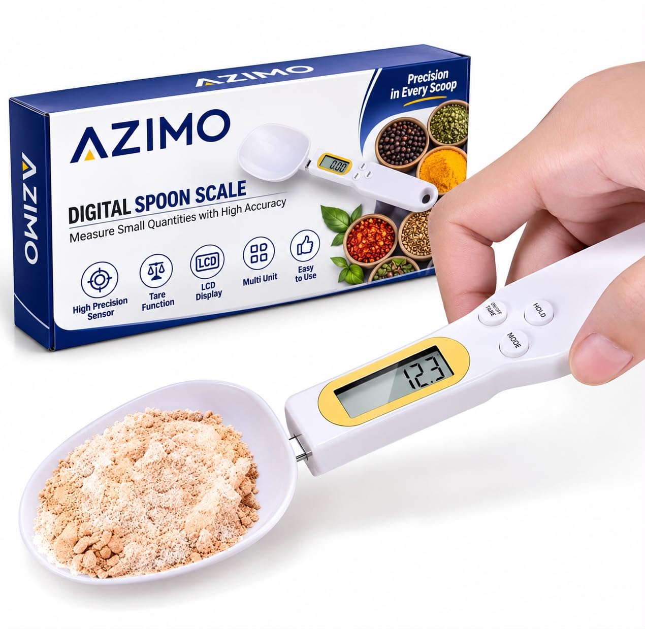 Electronic Digital Measuring Spoon Scale with LCD Display, 500g Capacity, 0.1g Precision, Kitchen Teaspoon Weighing Scale for Baking, Coffee & Spices (g/oz Units)-image-40