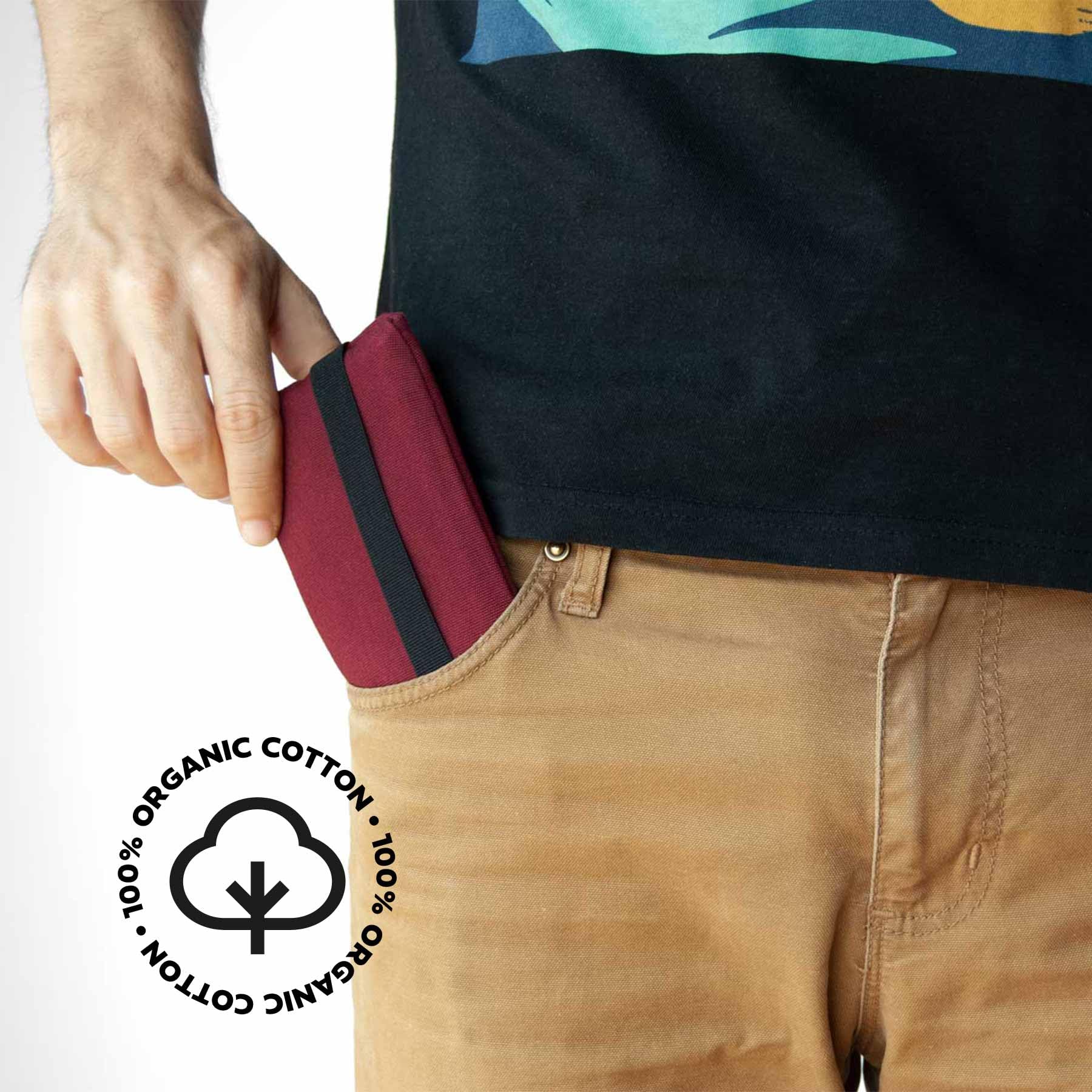 Tabaktasche für Drehtabak, Filter, Blättchen und Feuerzeug - Tabakbeutel mit extra Reißverschlussfach für Handyzubehör, EC-Karten, Bargeld ...