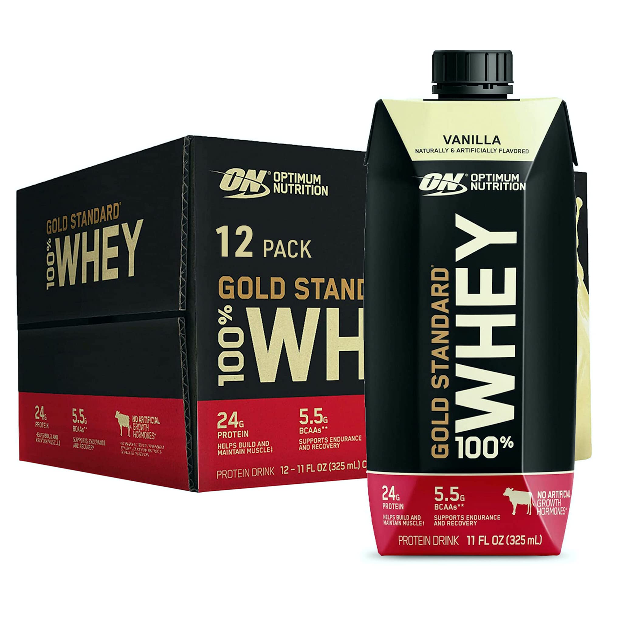 Buy Optimum tion Gold Standard 100 Whey Protein Shake, Ready to Drink
