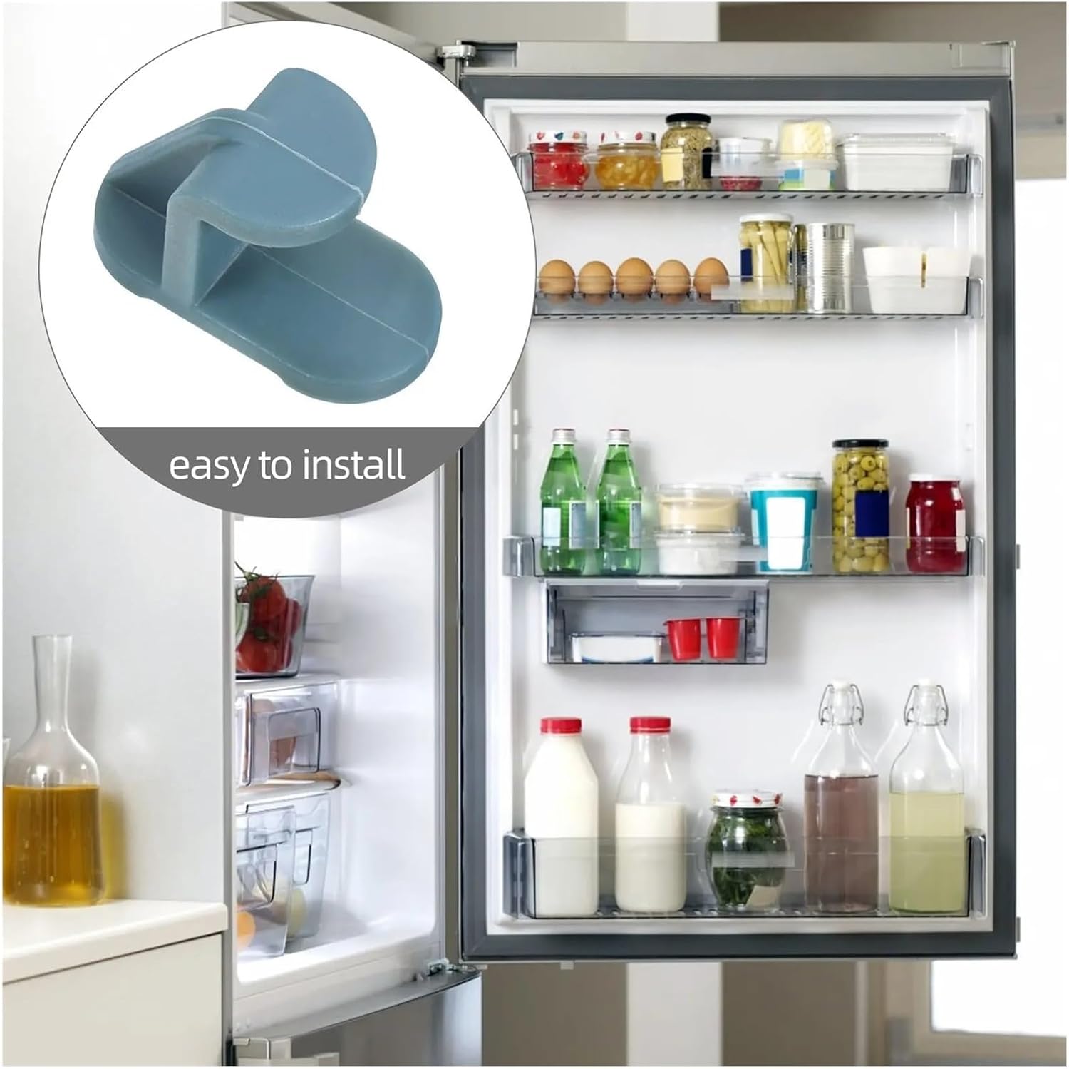 Freezer Shelf Clips 24pcs Stainless Steel Shelf Clip Bracket Replacement Refrigerator Hardware