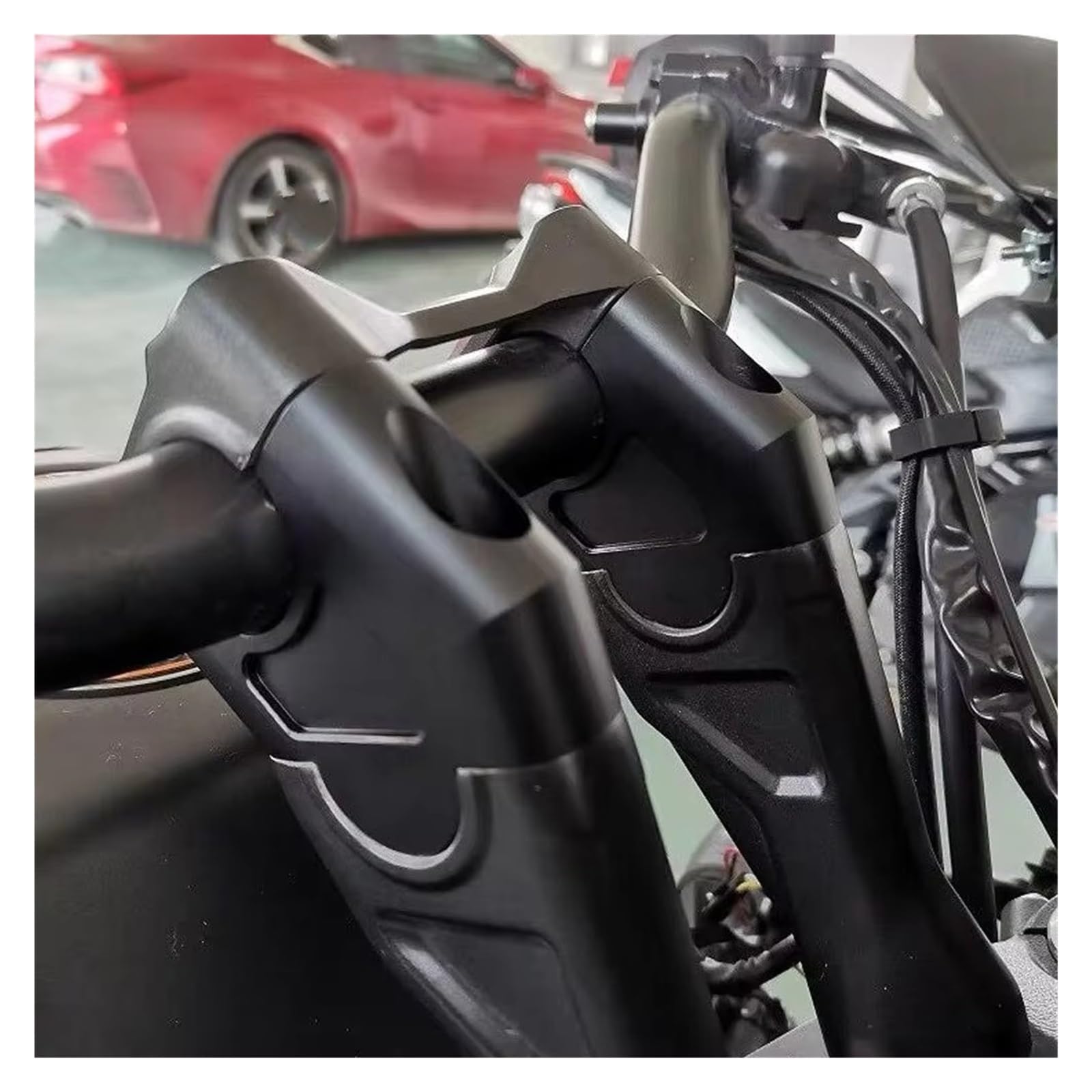 Moto Manillar Elevador para CB500X 2020 CB 500 X Elevador Manillar Motocicleta 28MM Adaptador Extensión Abrazadera Barra Mango Arrastre Moto Elevador de Manillar(Negro)
