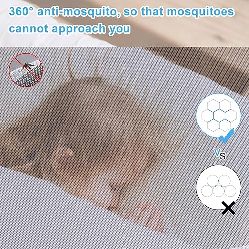 Miniatura 19 de Mosquitera desplegable portátil Marrón,Azul Oscuro,Azul/claro,Blanco