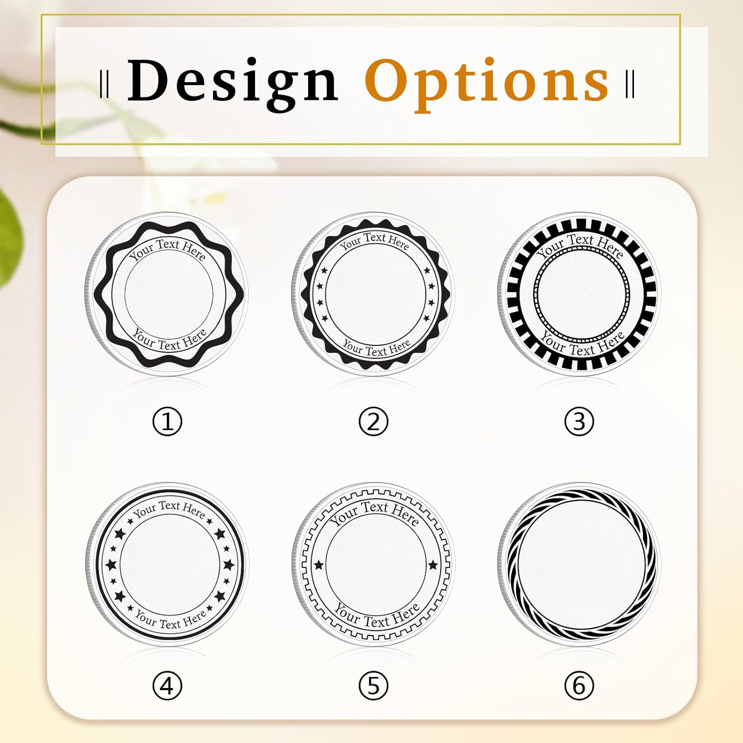 Custom Challenge Coins Bulk Personalized Coin with Logo Pictures, Custom Commemorative Coins, Memorial Gifts for Men Women, Customized Coin for Company Military Family, Thank You Gifts Bulk (5)