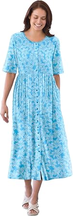 Woman Within womens Woman Within Button-front Essential Dress 30335