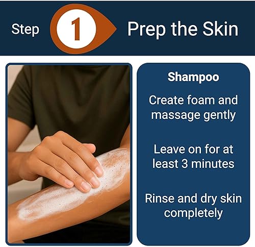 Miniatura 6 de Pomada hidratante profunda para psoriasis (crema)  4 onzas  1.6% alquitrán de hulla calma la piel mientras suaviza las escamas y las placas  El