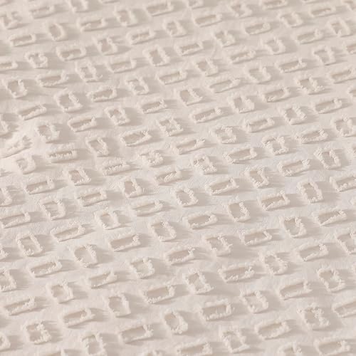 Miniatura 7 de Juego de ropa de cama bohemio de 4 piezas para niñas y niños, juego de edredón bordado jacquard azul para bebés y niños, edredón bohemio con