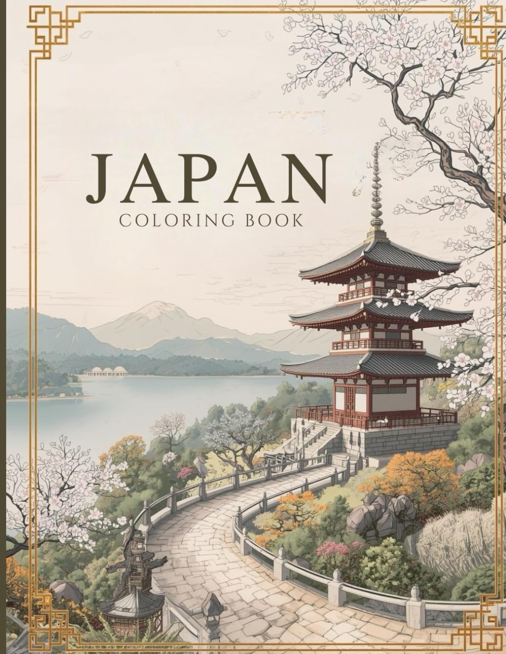 Tranquil Japan: A Relaxing Adult Coloring Book Inspired by Peaceful Landscapes and Timeless Architecture