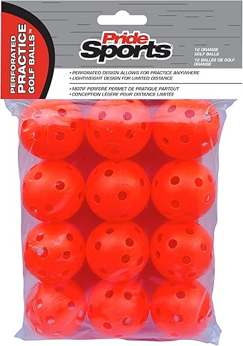 PrideSports PAWB5612 - Bolas de práctica perforadas naranjas