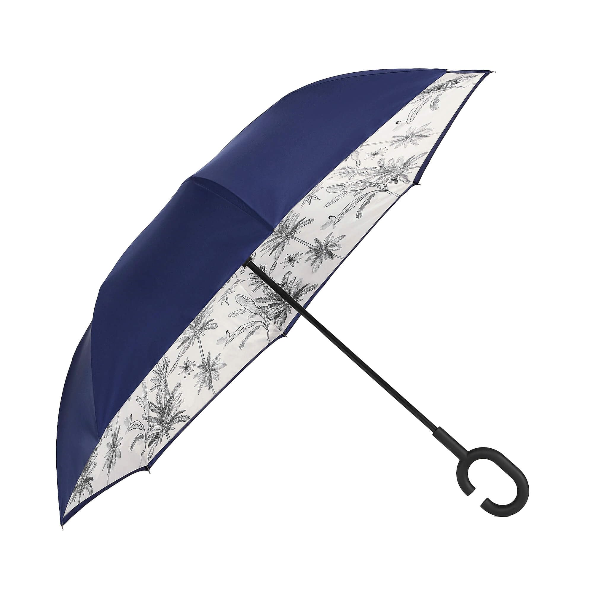 Paradise at Play Windproof Double Layer Inside Out Inverted Car Reversible No Drip with C Shape Handle Umbrella, Multi-color, Pack of 1-image-47