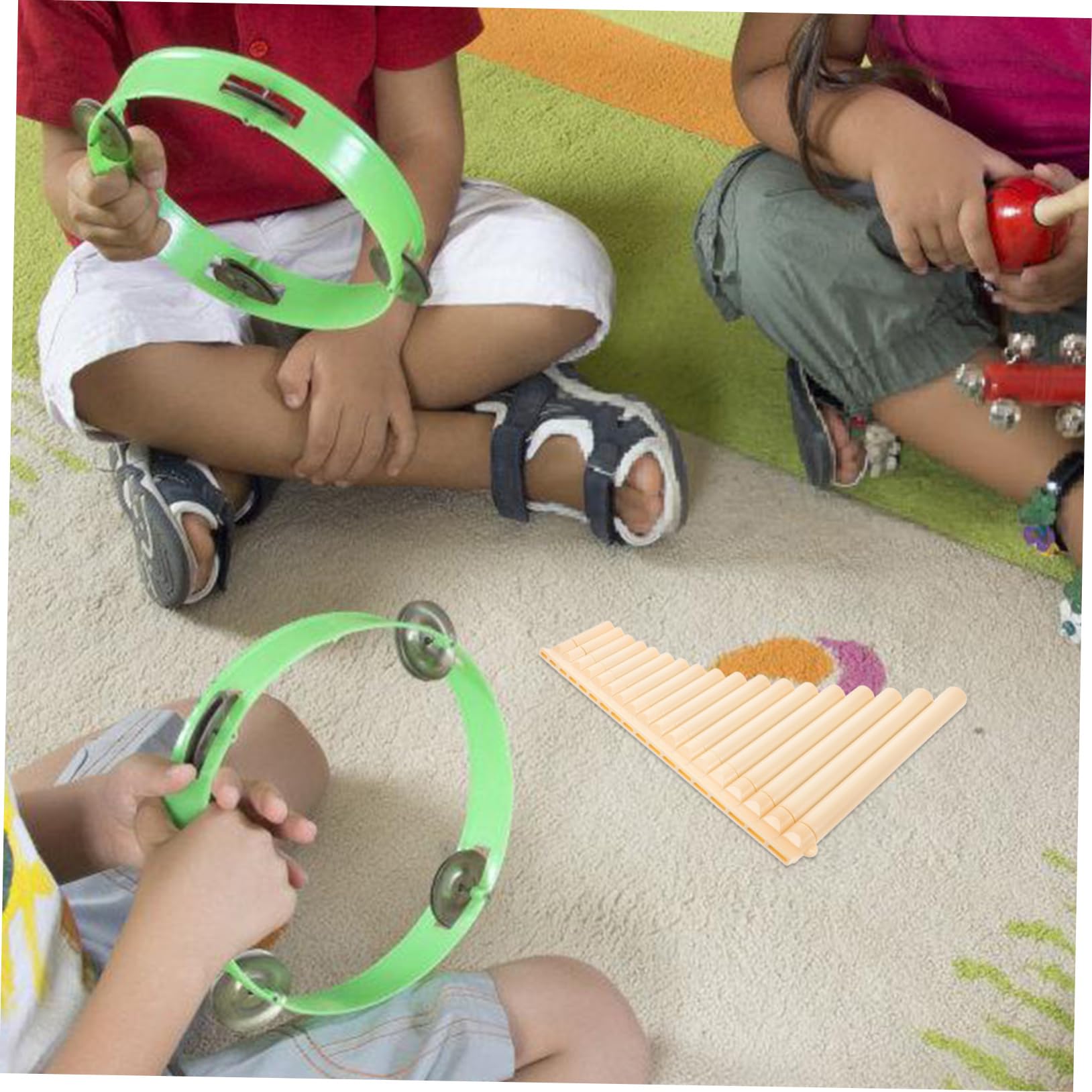 BESTonZON Flauto di Pan in Plastica Abs 18 Tubi Leggero e Adatto ai Principianti Strumento Musicale Tradizionale la Pratica e L'apprendimento Scolastico