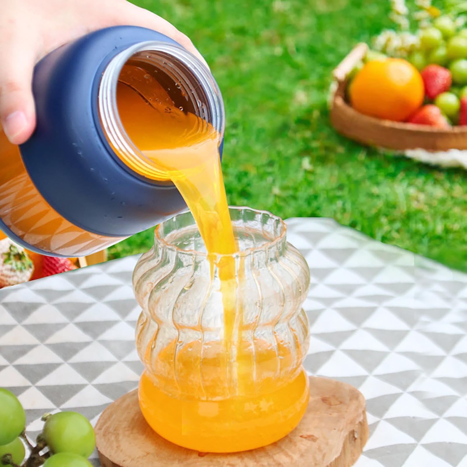 Blender do soków, blender z wydajnym silnikiem - 500 ml, ?adowany przez USB, mikser do soków owocowych, elektryczny blender z podwójnym napojem, do koktajli i Eubeisaqi