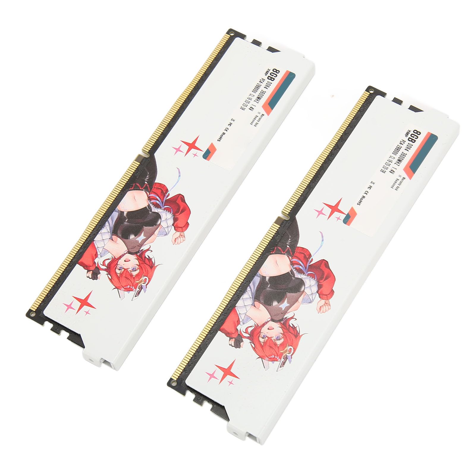 Cuifati Moduł Pamięci Stacjonarnej DDR4 3600 MHz, pamięć RAM do Gier z obsługą XMP2.0, Bardzo Niskie Taktowanie CL16, Aluminiowy Radiator do Komputera Gier (16 GB (2x8 GB))