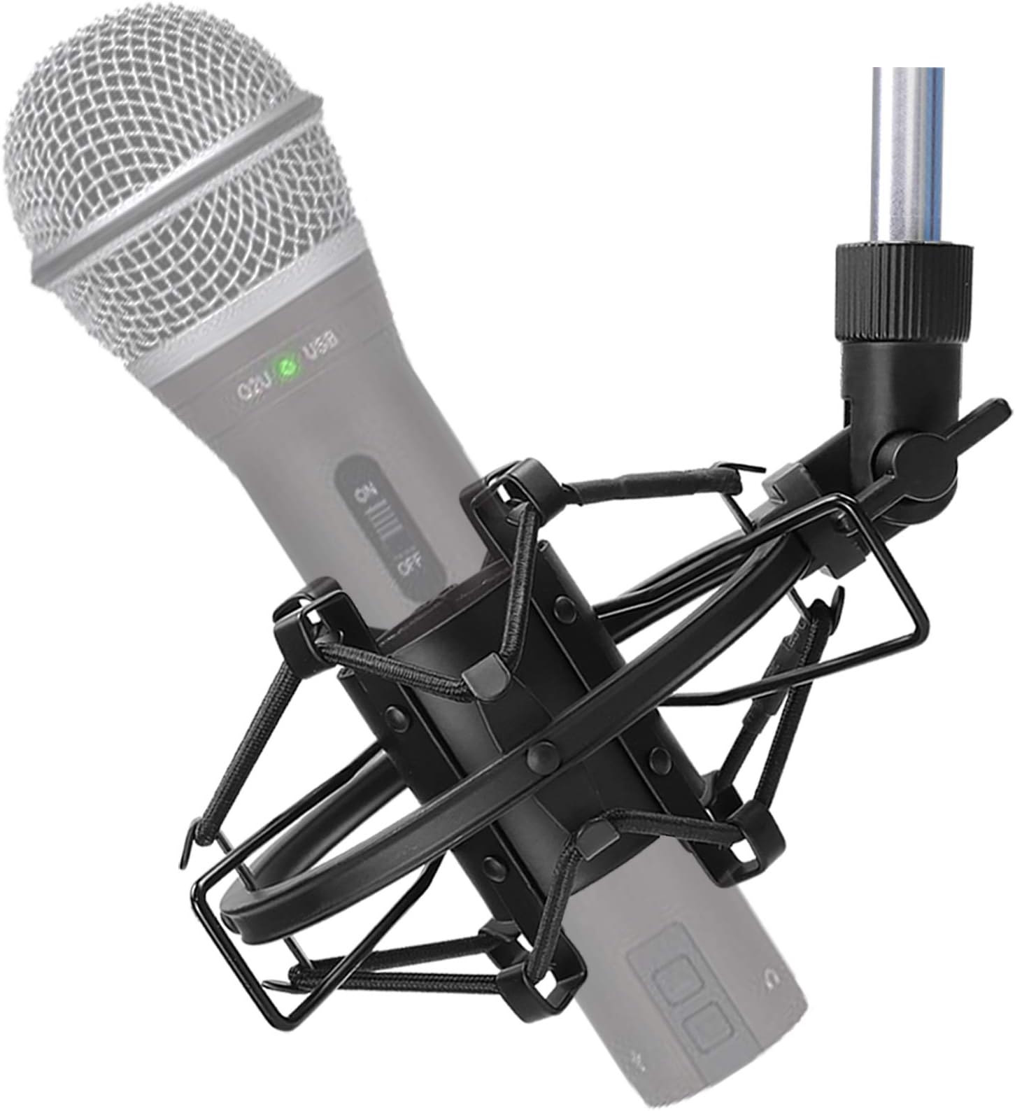 SUNMON Q2U USB/XLR Microphone Shock Mount Holder for Reduces Vibration and Noise, Suitable for Samson Q2U USB/XLR Dynamic Mic