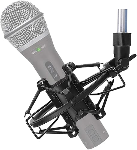 SUNMON Q2U USBXLR Soporte de montaje de micrófono para reducir la vibración y el ruido, adecuado para Samson Q2U USBXLR Dynamic Mic