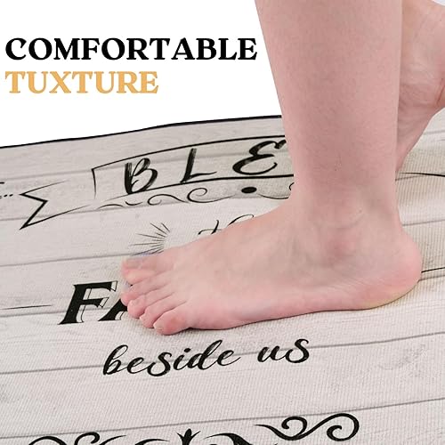 Miniatura 4 de WERNNSAI Alfombras de cocina navideñas con diseño de muñeco de nieve, 2 piezas, antideslizantes, para decoración del hogar, cocina, decoración del