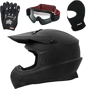 Zorax ZOR-813 Full Face Motorbike Motorcycle Helmet Crash Plain Extra