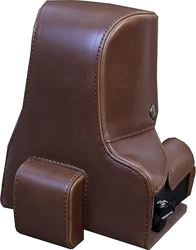 BolinUS - Funda de piel sintética hecha a mano para cámara de Fujifilm Fuji X-T5 XT5 con lente de 0.630-3.150 in versión de apertura inferior +