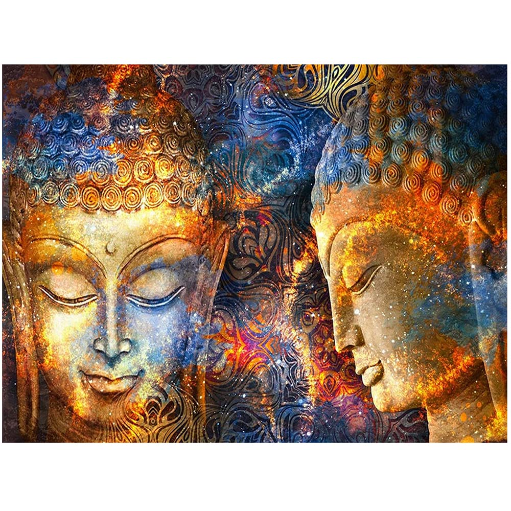 Square 5D Diamond Painting Set Full Large Buddha 50 x 40 cm Diamond Painting Kit Diamond Painting Pictures DIY Diamond Painting Diamonds by Numbers Diamond Art Craft Diamond Pictures for Home Decor
