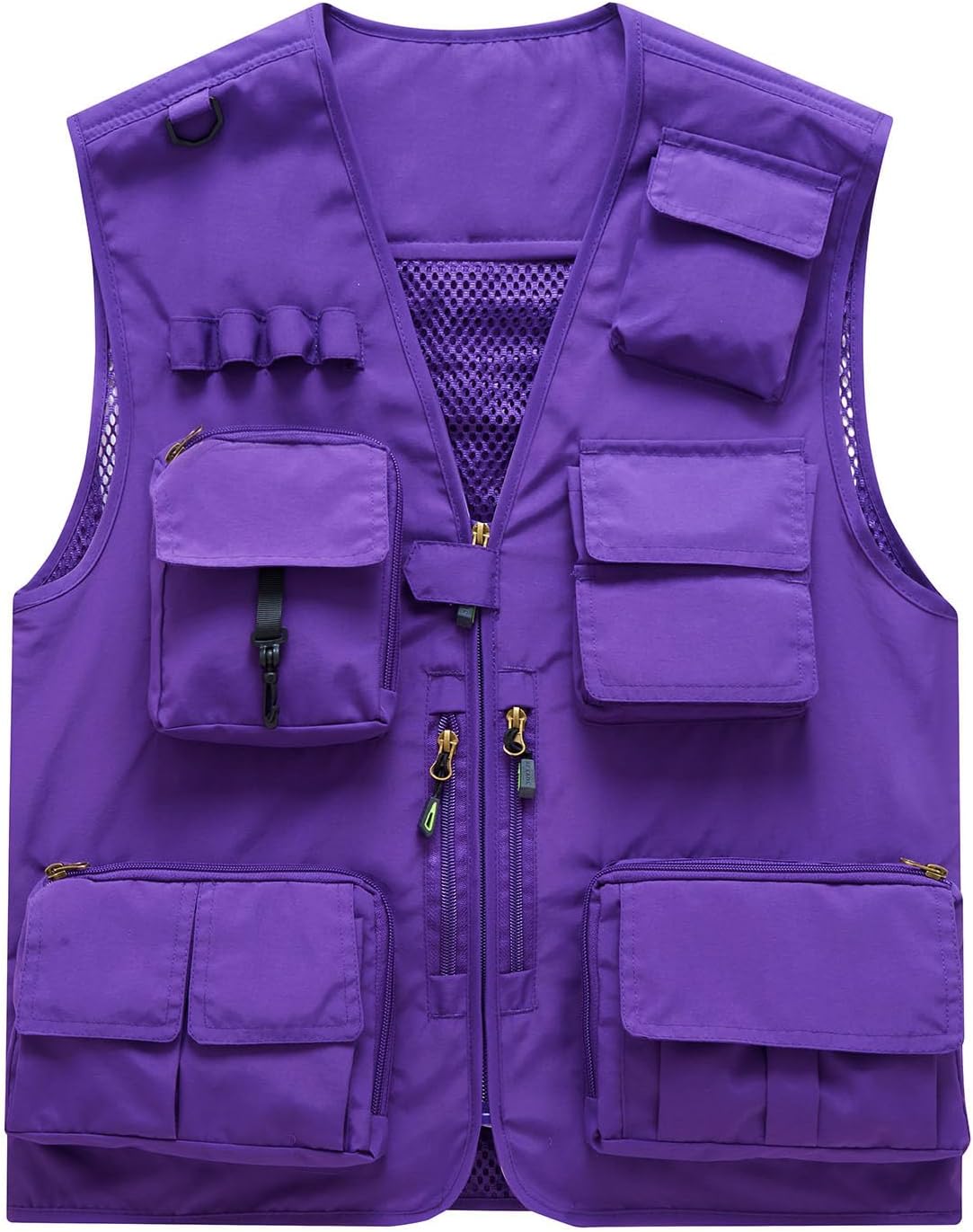 HGps8w Women's Outdoor Breathable Fishing Work Vest Quick Dry Cargo Travel Hiking Waistcoat Jacket with Multiple Pockets