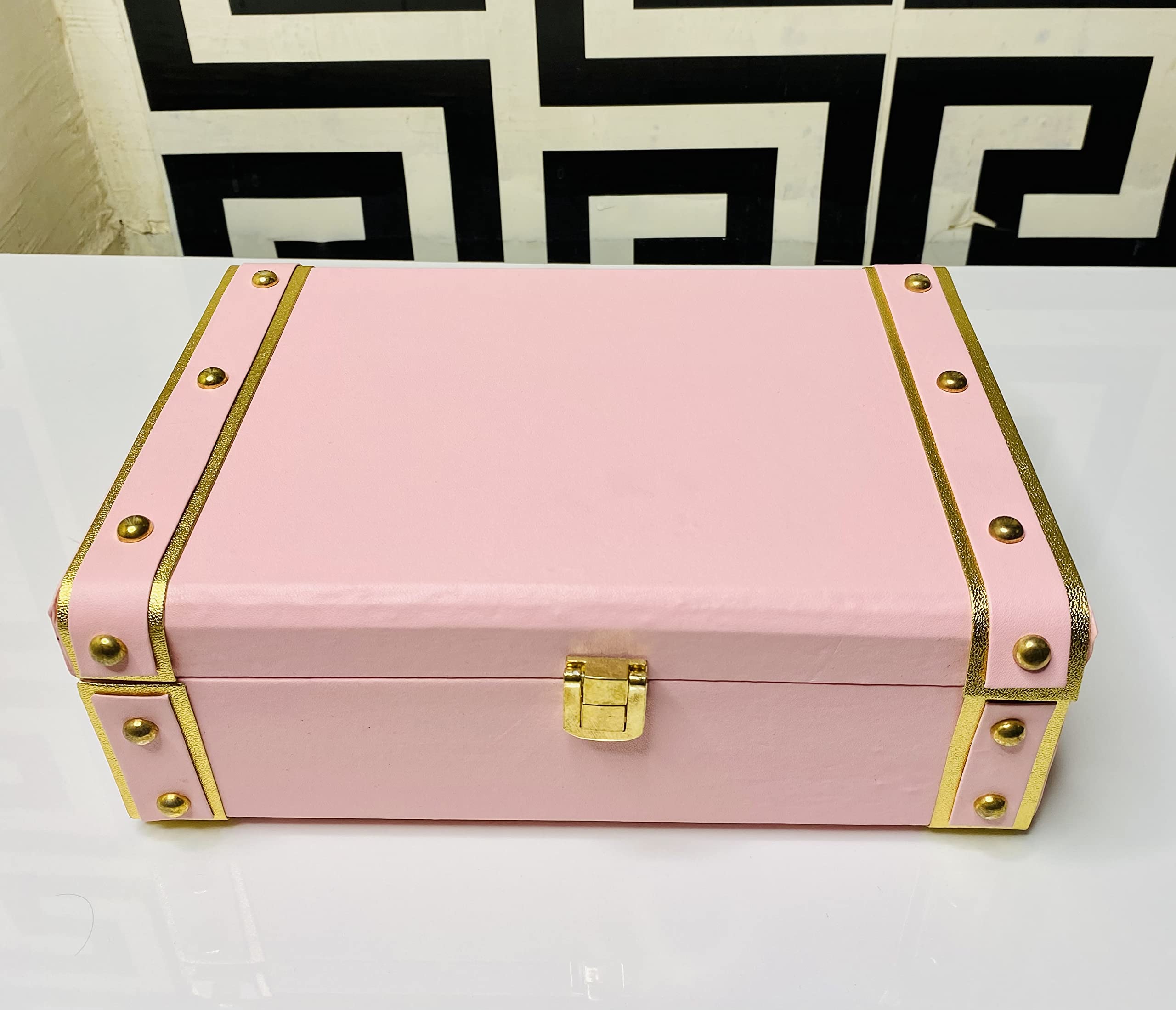 pink leather trunk box (10-7-3.5)-picture-45